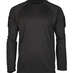 Mil-Tec - Tactical Quick Dry Langærmet T-Shirt // Sort
