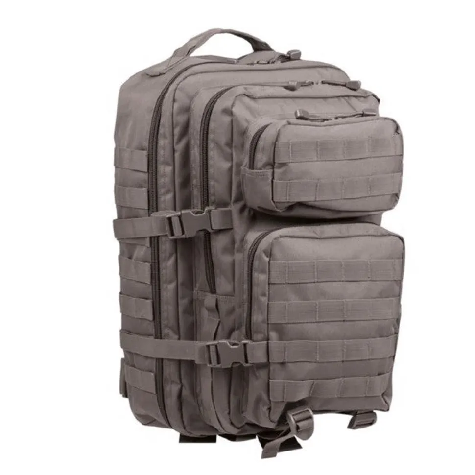Mil-Tec - US Assault Pack Large 36L Rygsæk // Grålig Olivengrøn