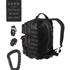 Mil-Tec - US Assault Pack Large Camo 36L // Tactical Black