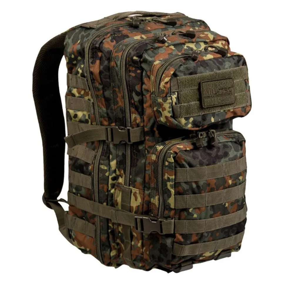 Mil-Tec - US Assault Pack Large Camo 36L // Flecktarn