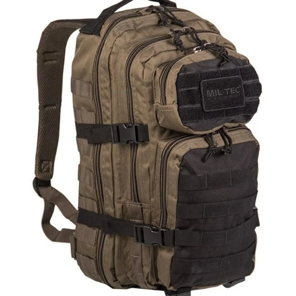 Mil-Tec - US Assault Pack Small // Olivengrøn / Sort