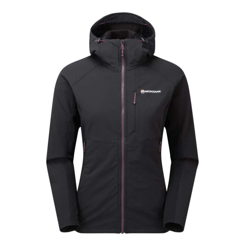 Montane - Krypton Dame Softshell Hoodie // Sort