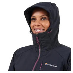 Montane - Krypton Dame Softshell Hoodie // Sort