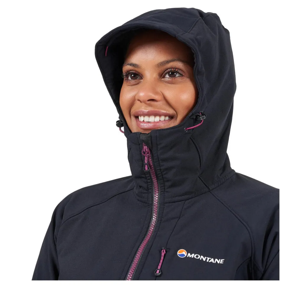 Montane - Krypton Dame Softshell Hoodie // Sort