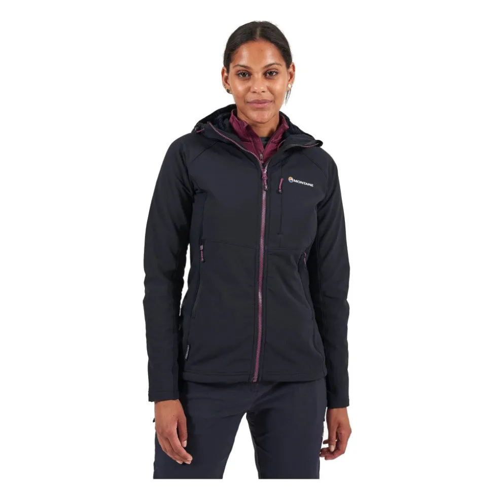 Montane - Krypton Dame Softshell Hoodie // Sort