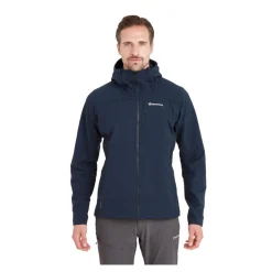 Montane - Krypton Herre Softshell Hoodie // Eclipse Blue