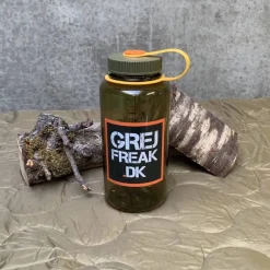 Nalgene - Wide Mouth Drikkeflaske m. GrejFreak.dk Logo 1L