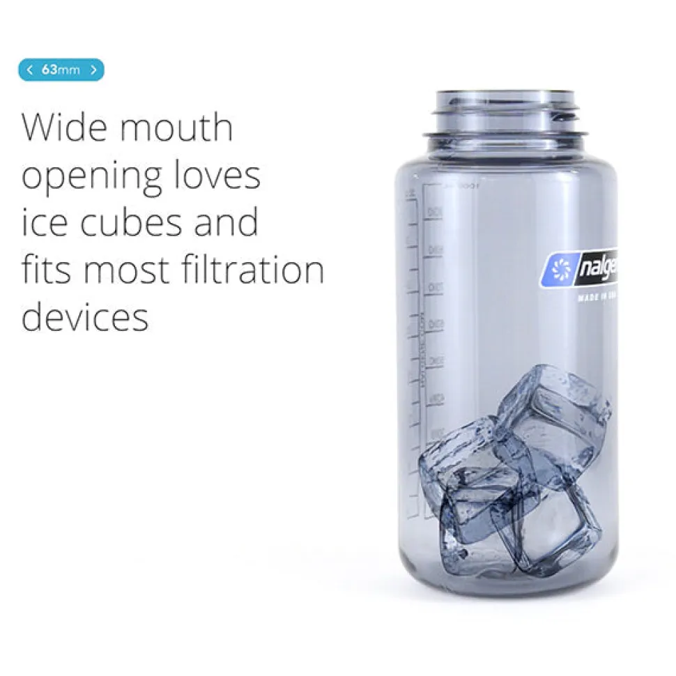 Nalgene - Wide Mouth Drikkeflaske m. GrejFreak.dk Logo 1L