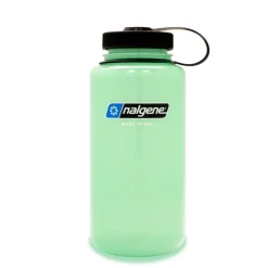 Nalgene - Wide Mouth Sustain Drikkeflaske 1L // Lys grøn