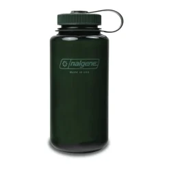 Nalgene - Wide Mouth Sustain Drikkeflaske 1L // Mørkegrøn