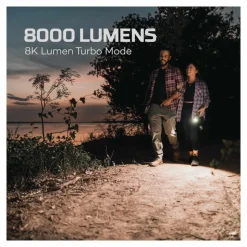 Nebo - DAVINCI 8000 Genopladelig LED Lommelygte 8000 Lumen