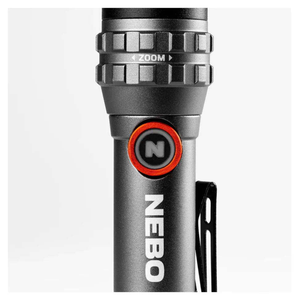 Nebo - DAVINCI 450L FLEX Genopladelig Lommelygte 450 Lumen