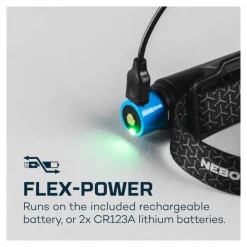 Nebo - EINSTEIN FLEX 1000 Genopladelig Pandelampe 1000 Lumen