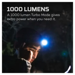 Nebo - EINSTEIN FLEX 1000 Genopladelig Pandelampe 1000 Lumen