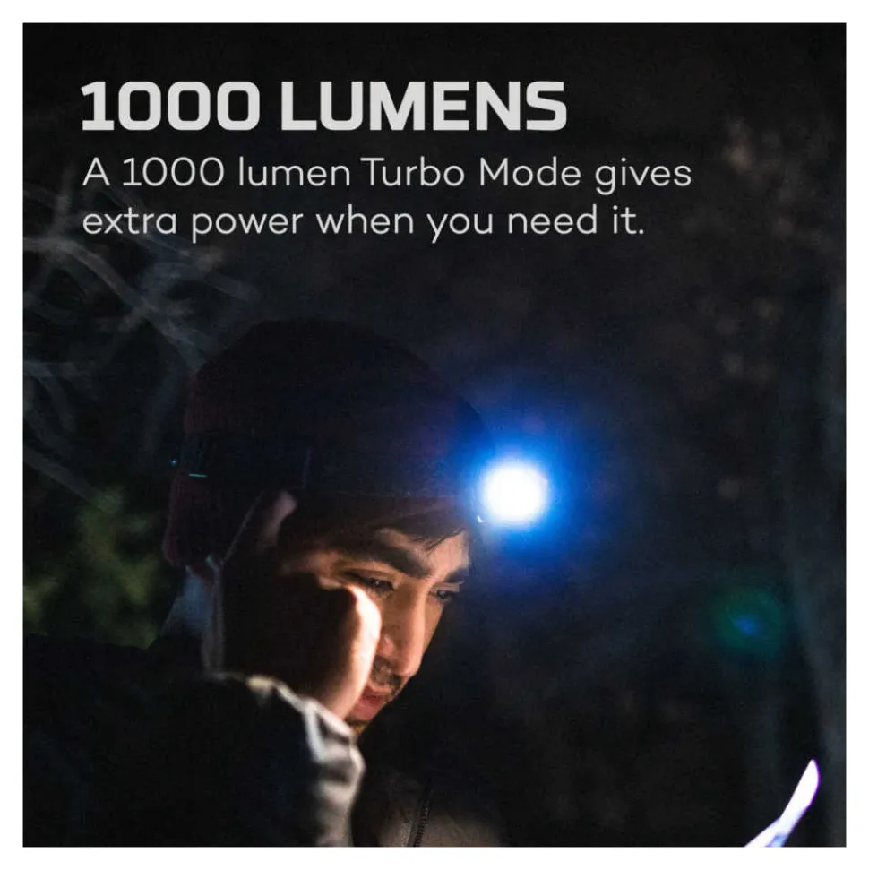 Nebo - EINSTEIN FLEX 1000 Genopladelig Pandelampe 1000 Lumen