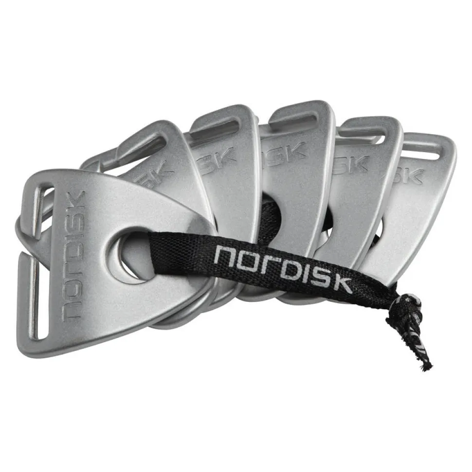 Nordisk - Aluminium Helmet Slide Bardunstrammer 25 mm (6-pak)