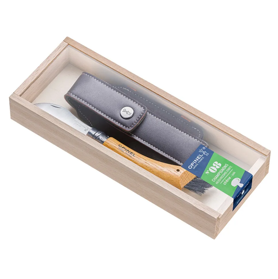 Opinel - No 8 Svampekniv Eg Gaveæske