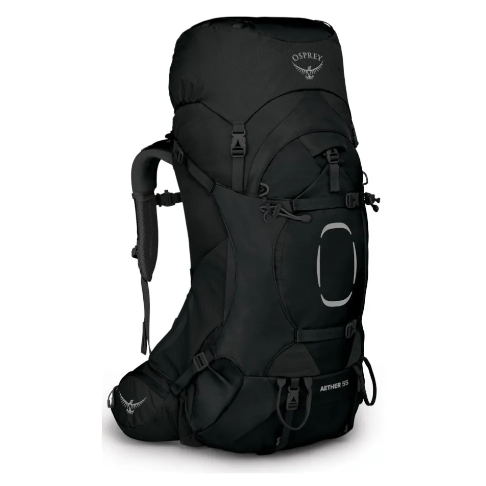 Osprey - Aether 55 Herre Vandrerygsæk 55L // Sort