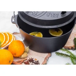 Petromax - Dutch Oven ft12 Fladbundet Støbejernsgryde 10,8L