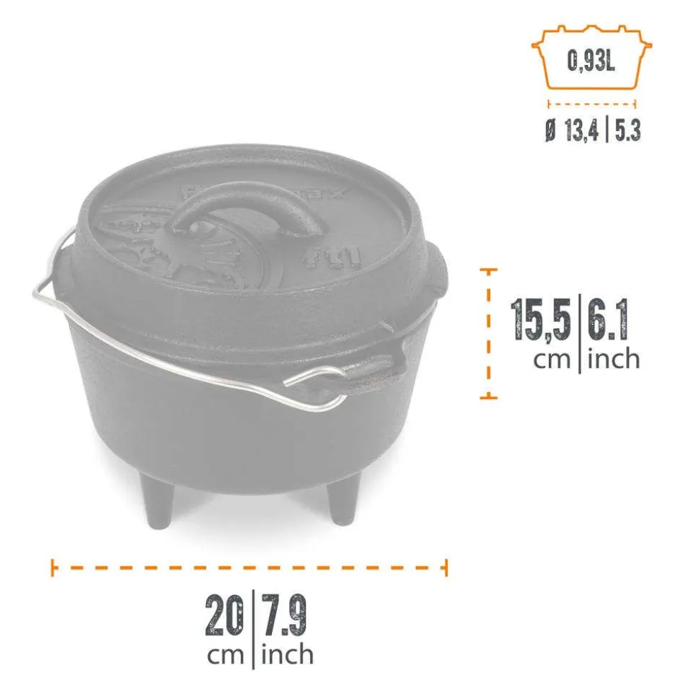 Petromax - Dutch Oven ft1 Støbejernsgryde (1L)