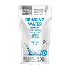 Pro Ration - Emergency Water Box, 47 x 330 ml (15,5 L), 50 års holdbarhed