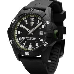 ProTek - PT1005 42 mm Outdoor Ur // Sort & Grøn