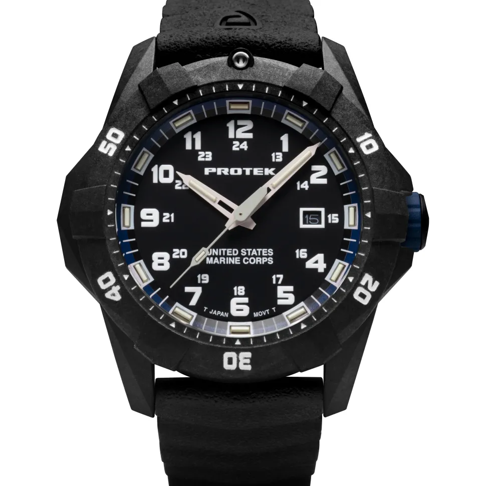 ProTek - PT1013 USMC 42 mm Outdoor Ur // Sort & Blå