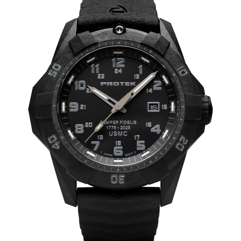 ProTek - PT1011SF USMC 250th Edition 42 mm Outdoor Ur // Sort