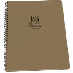 Rite in The Rain - Side Spiral Notebook 22 x 28 cm // Tan