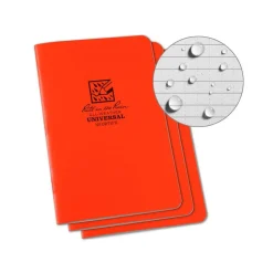 Rite In The Rain - Stapled Notebook (3-pak) // Orange