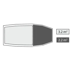 Robens Roamer 3 LW 3-Personer Telt / Lys grøn