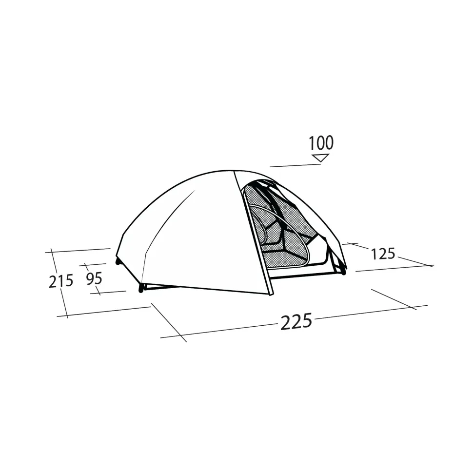 Robens Seeker 2 LW 2-Personers Telt / Lys grøn