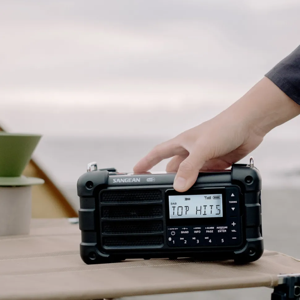 Sangean - MMR-99 DAB+/FM/Bluetooth/AUX - Multi-Powered Digital Nødradio // Sort