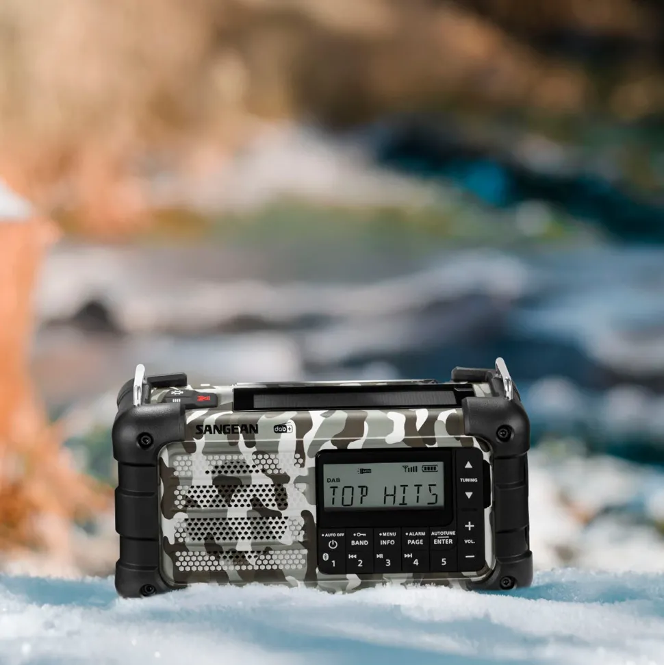 Sangean - MMR-99 DAB+/FM/Bluetooth/AUX - Multi-Powered Digital Nødradio // Arctic Camo