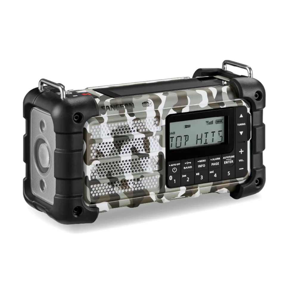 Sangean - MMR-99 DAB+/FM/Bluetooth/AUX - Multi-Powered Digital Nødradio // Arctic Camo