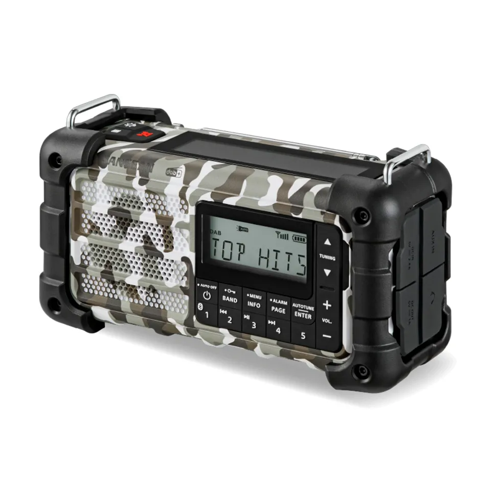 Sangean - MMR-99 DAB+/FM/Bluetooth/AUX - Multi-Powered Digital Nødradio // Arctic Camo