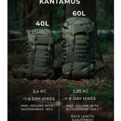 Savotta - Kantamus 60L Rygsæk // Sort