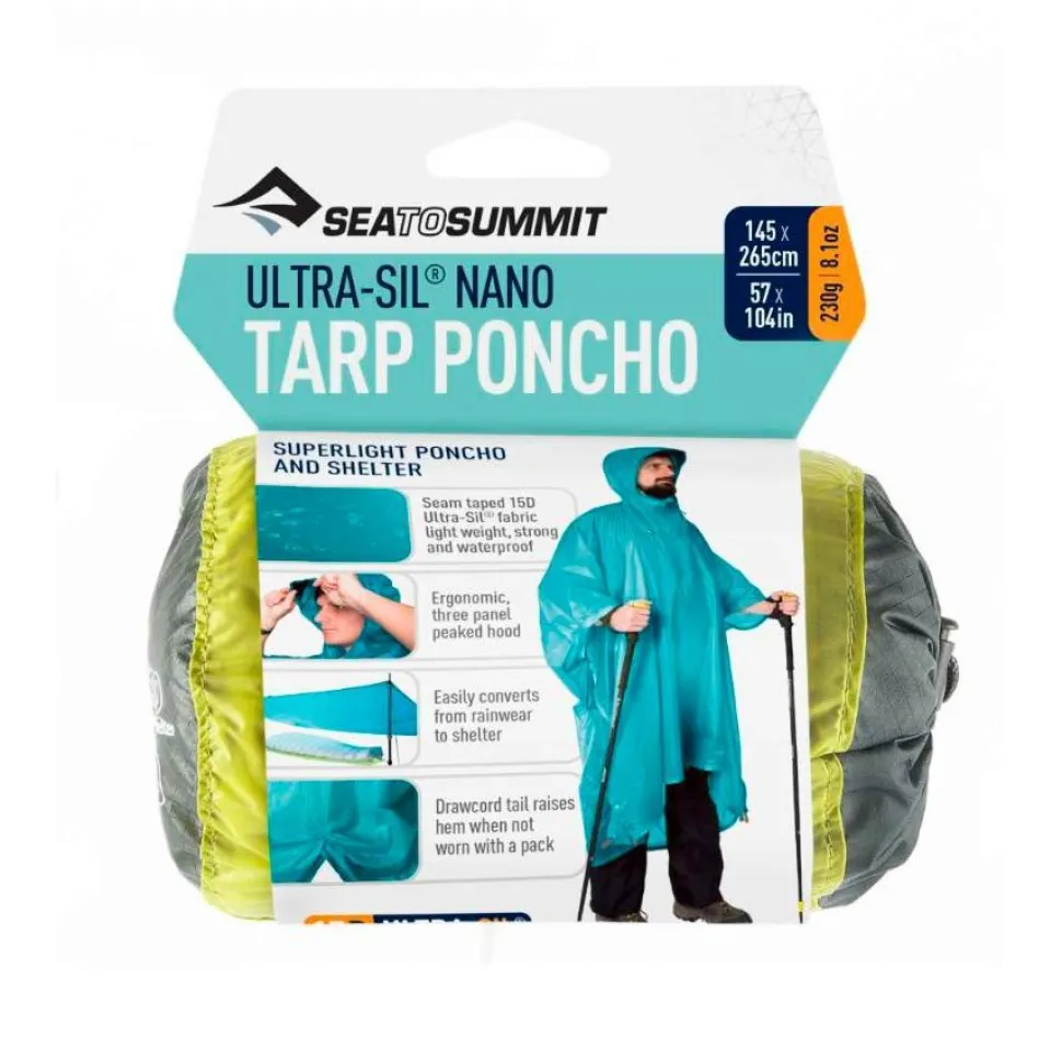 Sea to Summit - Ultra-Sil Nano Tarp Poncho // Lime Grøn