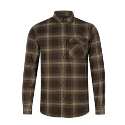 Seeland - Glen Flannel Skjorte // Pine Green Check