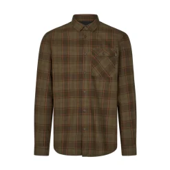 Seeland - Glen Flannel Skjorte // Pine Green / Dark Navy Check