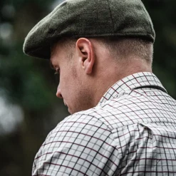 Seeland - Oxford Shooting Skjorte // Grape Leaf / Terracotta Check