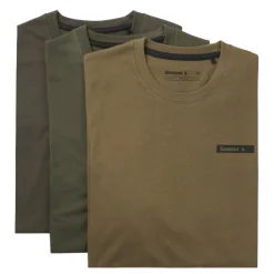 Seeland - 3-Pak T-shirt // Pine Green / Military Olive / Grape Leaf
