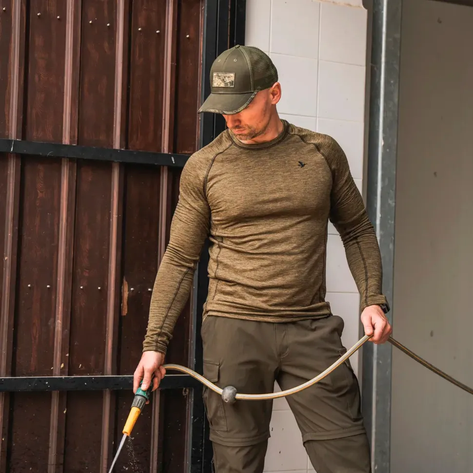 Seeland - Peak T-shirt // Pine Green Melange