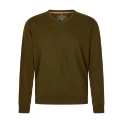 Seeland - Pine V-Neck Pullover // Light Pine