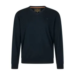 Seeland - Pine V-Neck Pullover // Dark Sapphine