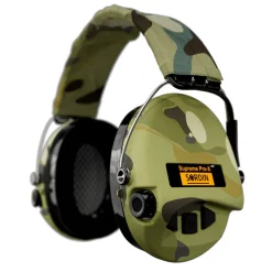 Sordin - Supreme Pro X LED Aktiv Høreværn // Grøn camo
