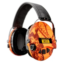 Sordin - Supreme Pro X LED Aktiv Høreværn // Orange camo