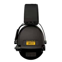Sordin - Supreme Pro-X Black Leather Elektronisk Høreværn 82 dB