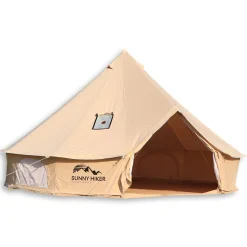 Sunny Hiker - Bomuld Large 10-personers Klokketelt // Beige