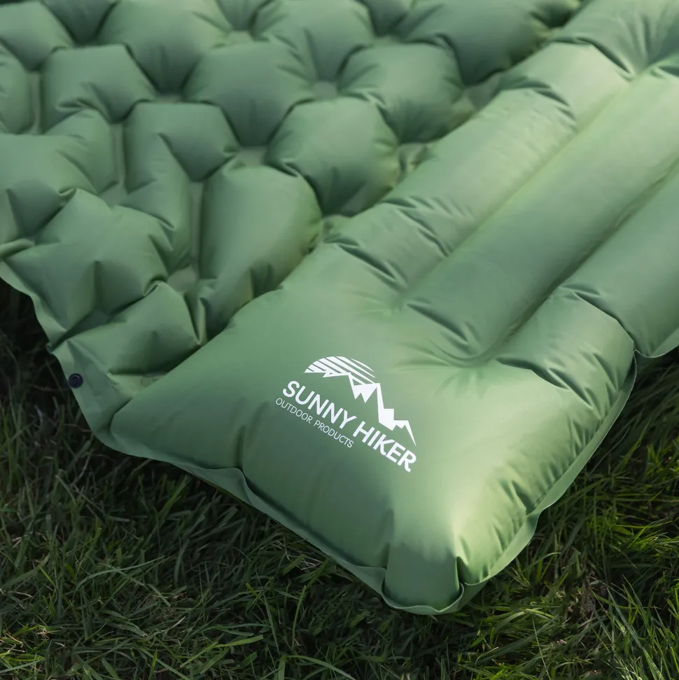 Sunny Hiker - Comfort Liggeunderlag m. Fodpumpe // Grøn